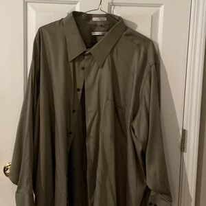 Geoffrey Beene Sateen Shirt in Elegant Beige